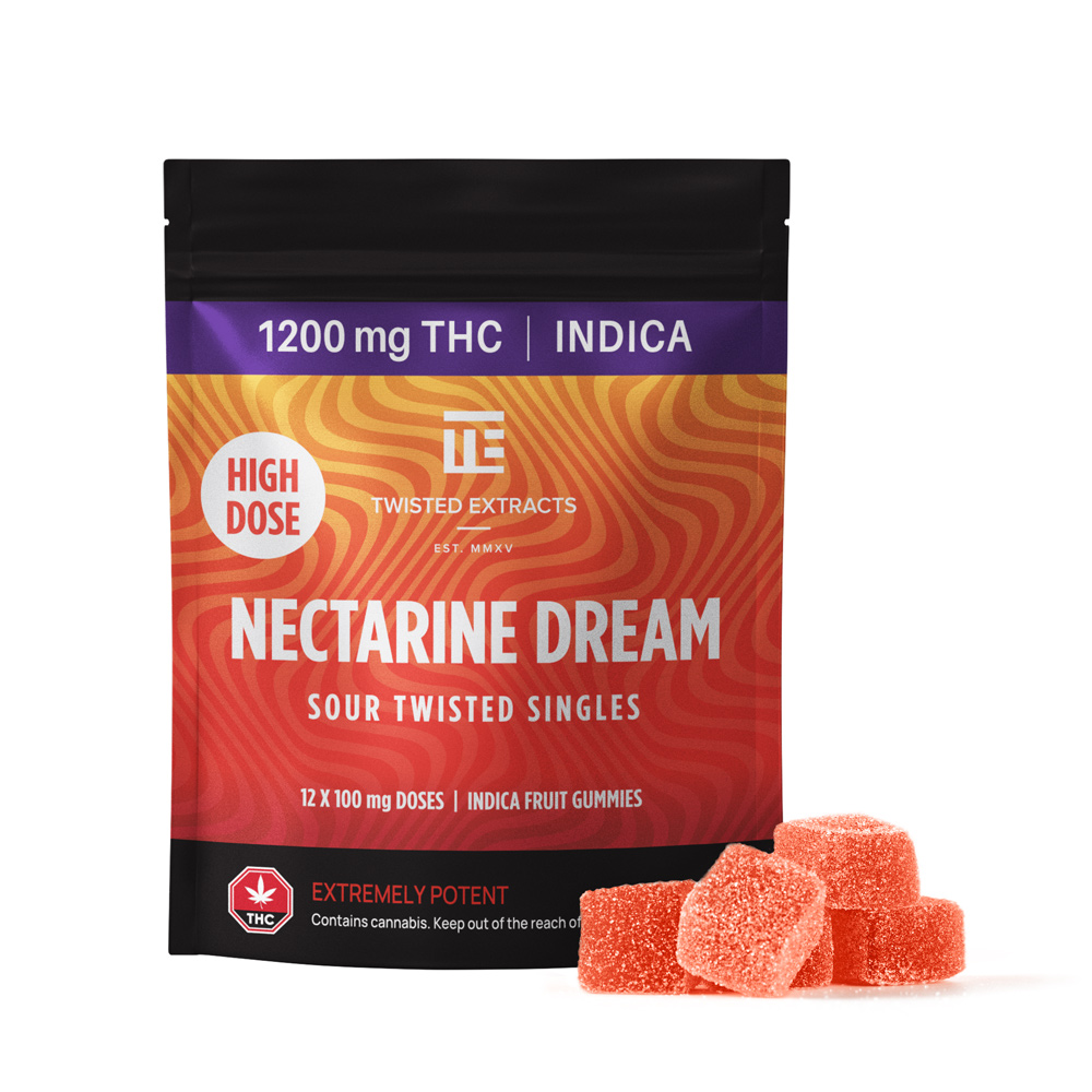 Indica Blueberry High Dose Twisted Singles (1200 mg THC) - Image 2