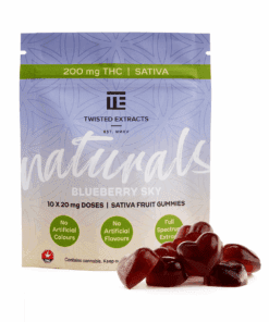 Blueberry Sky Twisted Naturals Gummies (200mg THC, Sativa)